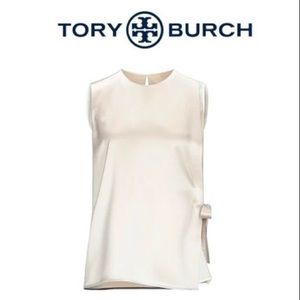$348 NWT Tory Burch Silk Sleeveless Wrap Top 12 L